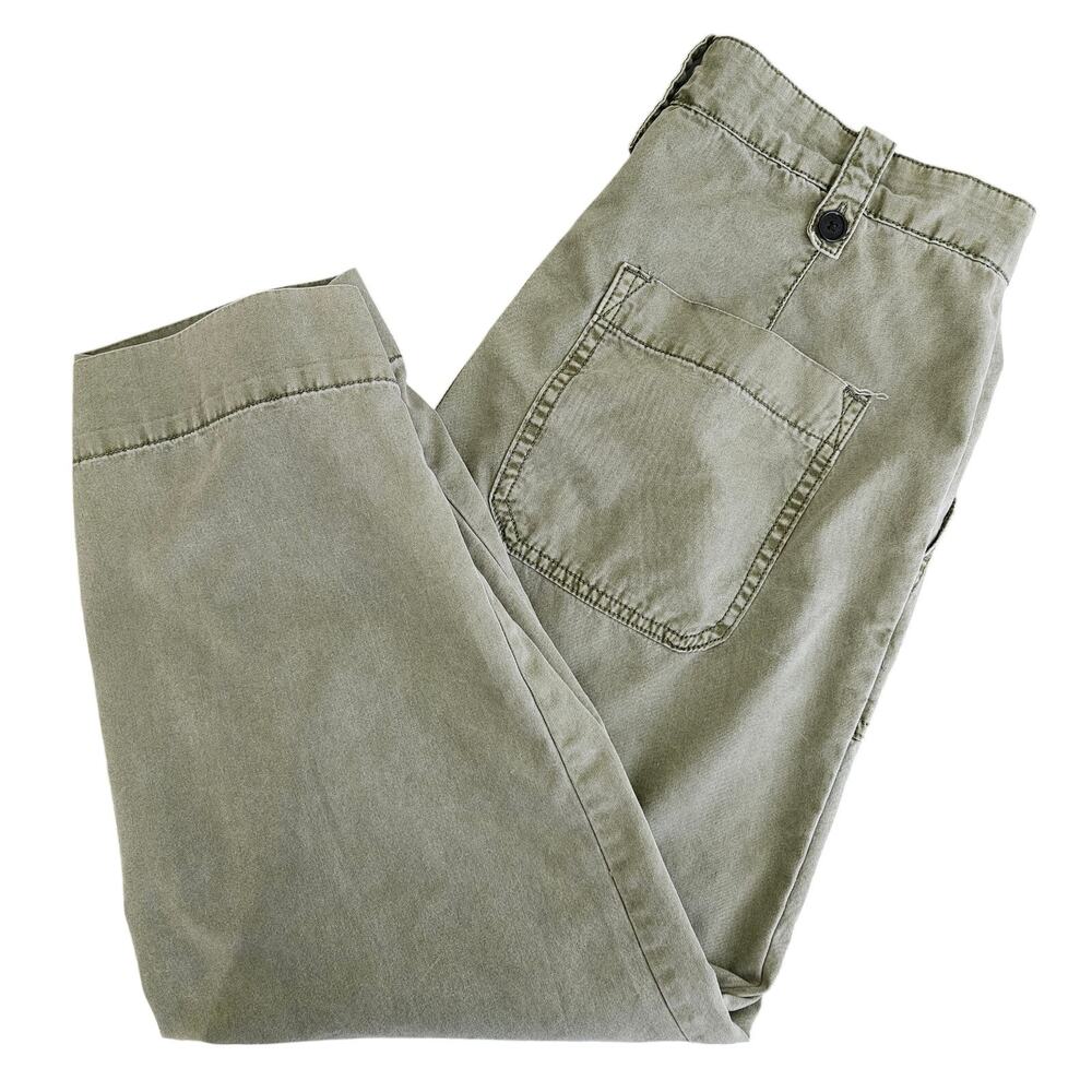 Zadig and Voltaire Military‎ Khaki Green Cropped Pant Trouser | Women's 38